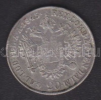 1845E 20Kr 'V. Ferdinánd' Ag T:3