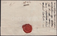 1841 Franco levél 'SZATHMAR' (Gudlin 150p) - 'UNGHVAR' érkezési bélyegzővel 