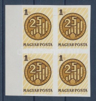 1972 Népgazdasági tervezés vágott ívszéli négyestömb (6.000)