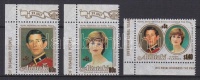 1981 Fogyatékosok nemzetközi éve (Diana és Károly herceg) Mi 409-411