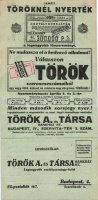 ~1930. 2db Felhívás 'Magyar Királyi Osztálysorsjáték' vásárlására 'Töröknél' + 1932. Magyar Királyi Osztálysorsjáték ötödik osztály 1/2 sorsjegy + 1/4 sorsjegy T:II,II-