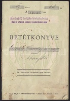 cca 1943. 2Abaujszántó és vidéke hitelszövetkezet, mint az Országos Központi Hitelszövetkezet Tagja' betétkönyve 