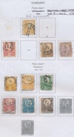 Főleg bélyegzett magyar gyűjtemény 1871-1965 házi készítésű albumban, a használatlan bélyegek Hawidban (324.000)