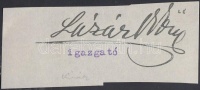 Lázár Vilmos (1895-1972) mezőgazdász, egyetemi tanár. A Földművelésügyi Népbiztosság munkatársa volt a Tanácsköztársaság idején. 1933-ban a Korunk, 1936-ban a Világkép című folyóirat, 1936-tól 1938-ig a Világkép Könyvtár