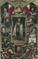 17 db RÉGI katonai témájú motívum lap, vegyes minőségű / 17 old motive cards, soldiers, mixed quality