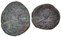 Bizánci Birodalom / Konstantinápoly? / III. Rómanosz 1028-1034. AE Follis (12,09g) + VII. Mikhaél 1071-1078. AE Follis (7,35g) T:3
Byzantine Empire / Constantinople? / Romanus III 1028-1034. AE Follis 'IC-XC / IS-XS BAS-ILE BAS-ILE'