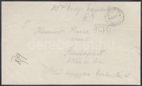 1945 (3.díjszabás) Távolsági levél előlap 10P készpénz-bérmentesítéssel