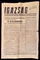 1956 Igazság. A forradalmi Magyar Honvédség és ifjúság lapja, 3 szám. 1956. október 30., november 1-2.