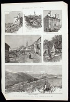 cca 1840-1910 Nagy metszet és nyomat tétel: kb 500 db különböző témájú sokszorosított grafika a XIX. sz végéről. Rengeteg városkép a világ minden tájáról, közte magyar városok is. Nagyrészt különböző kiadványokból