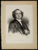 1853  Henri, marquis de La Rochejaquelein (1805-1867) francia katona, politikus nagyméretű kőnyomatos portréja. Maurin litográfiája / 1853  Henri, marquis de La Rochejaquelein (1805-1867) French politican, army leader large lithographic