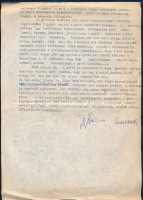 1988 A pesti gettókórház orvosa voltam ... dr. Dénes Zsuzsanna visszaemlékezése 1988-ból, az 1944. november - 1945. január 18-diki időszakra, 2 gépelt oldal, eredeti aláírással