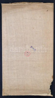 cca 1790 A Rajnavidék háborús térképe. Neue General Kriegs Karte Des Rheinstrohms, Herausgegeben von Iohann Walch im Willischen Kunstverlag in Augsburg. Nagyméretű, színezett rézmetszet, vászonra vonva, ki hiánnyal, egyébként jó