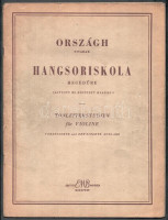 Országh Tivadar: Hangsoriskola hegedűre. Bp.,1961,Ed. Musica. Papírkötés.