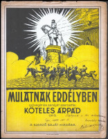 cca 1910-1920 Köteles Árpád: Mulatnak Erdélyben. Op. 5. Szövegét és zenéjét szerezte: - -. Szerzői kiadás (h.n., i.n.) Bp.,Pesti Könyvnyomda Rt., a lapszéleken szakadásokkal, 9 p.A szerző által dedikált, dátumozott példány