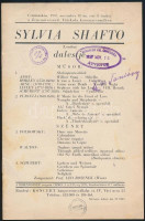 1935-1938 Vegyes zenei műsorfüzet tétel, 6 db: Erica Morini, Nathaniel Milstein, Faragó György, Slyvia Shafto, Marie-Thérése Holley-Kubelik Anita-Pázmán György Bach-estje, Budapesti Ének- és Zenekaregyesület 194. hangversenye (Heinrich