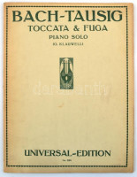 Bach toccata és fuga zongorára, Kottafüzet.
