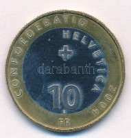 Svájc 2004. 10Fr 'Matterhorn' T:1-,2Switzerland 2004. 10 Francs 'Matterhorn' C:AU,XF