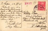 1916 Ceská Lípa, Böhmisch Leipa; Marktplatz mit Rathaus, Deutsche Volksbank, Sigmund Stransky, Raimund Ikrath / market square, town hall, shops, German bank (EK)