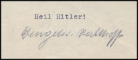 1941 Wengeler & Kalkhoff acélművek fejléces számla magyar partnernek, Heil Hitler üdvözléssel a végén