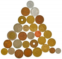 29db-os vegyes külföldi érmetétel, közte Izrael, Kína, Thaiföld, Kuba stb. T:vegyes29pcs of mixed foreign coin lot from countries such as Israel, China, Thailand, Cuba etc. C:mixed