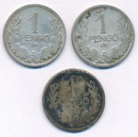 1926. 1P Ag (3x) T:F,VG patina Adamo P6