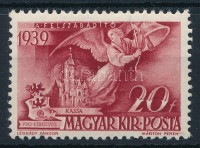 1940 Kormányzói 20 éves évforduló 20f 'MÁRTON FEREN' tévnyomat (5.000)
