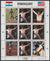 1985 Los Angeles-i olimpia érmesei Mi 3824-3829 kisív 3830 + blokk 410