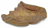 Jelzés nélkül: Richard Wagner arcképe, bronz fali plasztika, 17x13 cm