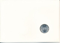 India 1974. 10p felbélyegzett borítékban, bélyegzéssel, német nyelvű leírással T:UNC India 1974. 10 Paise in envelope with stamp and cancellation, with German description C:UNC