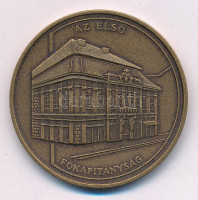 1984. 'Thaisz Elek / Budapest első rendőrfőkapitánya - az első főkapitányság' bronz emlékérem, műanyag tokban (42,5mm) T:UNC,AU