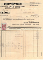 EGER 1942. Dekoratív, céges levél számlával