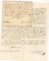 POZSONY 1823. Virozsil Antal (Selmecbánya, 1792. – Bécs, 1868. ) magyar jogtudományi író, egyetemi tanár levele Nyitraszerdahelyre, Zerdahelyi Józsefhez