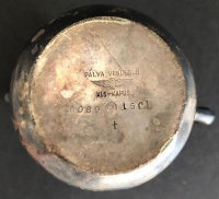 KISKAPUS 1910. ca. Pálya, vasúti vendéglő , feliratozott fém tejkiöntő (1,5dl) kb. 120 éve, valaki, emlékbe lenyúlta..jól tette.. :)