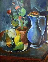 Csizmadia Zoltán (1933) CSENDÉLET KÉK KANCSÓVAL