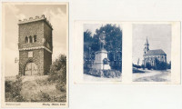 9 db RÉGI képeslap: 7 db katonai csataképes kártya + 2 db városkép (Balatonalmádi, Mór) / 9 pre-1945 postcards: 7 military + 2 Hungarian town