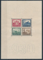 Deutsches Reich 1930 IPOSTA blokk Mi 1 luxus minőség. Ceritficate: Schlegel (Mi EUR 1600.-)