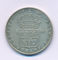 Svédország 1958TS 1K billon VI. Gusztáv Adolf T:VFSweden 1958TS 1 Krona billon Gustaf VI Adolf C:VFKrause KM#826